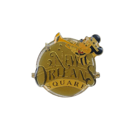 Disney ミッキーマウス NEW ORLEANS SQUARE ヴィンテージ ピンバッジ 80's ディズニー レトロ キャラクター