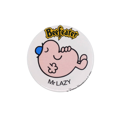 Beefeater ヴィンテージ 缶バッジ キャラクター 缶バッチ Mr LAZY 1981年 ミスターメン レトロ