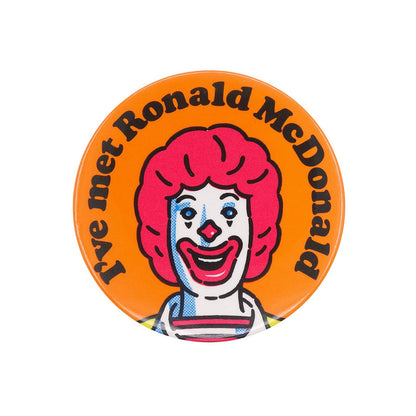 マクドナルド・キャラクター ロナルド マクドナルド ヴィンテージ 缶バッジ レトロ 缶バッチ I've met Ronald McDonald's ドナルド