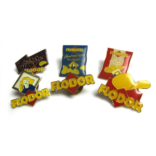 フランス ピンズ FLODOR 6点セット 金具の留め具付き