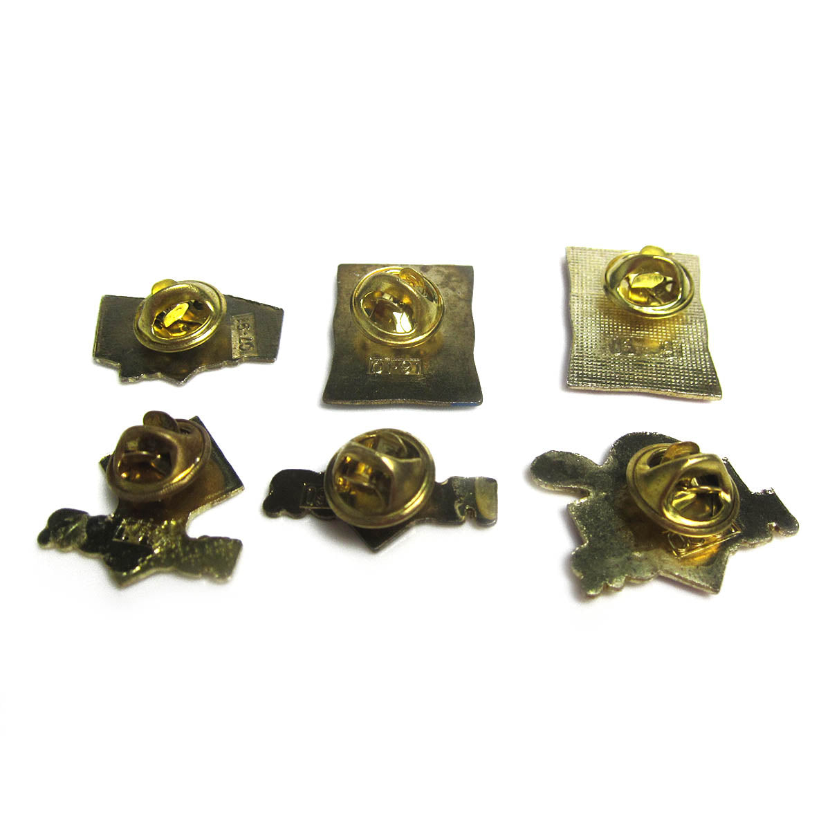フランス ピンズ FLODOR 6点セット 金具の留め具付き