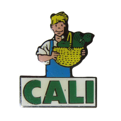 フランス ピンズ CALI 買い物した青年 留め具付き