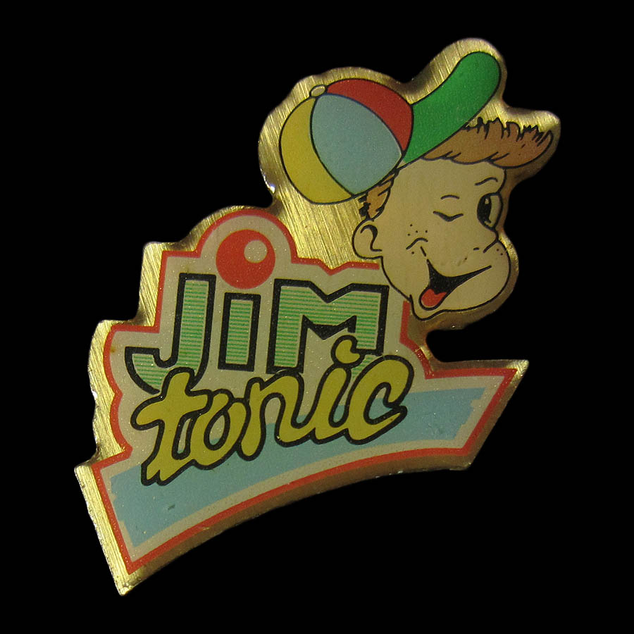 フランスピンズ JIM tonic 少年 留め具付き レトロ ピンバッジ