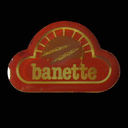 フランス ピンズ banette パン 留め具付き レトロ ピンバッジ