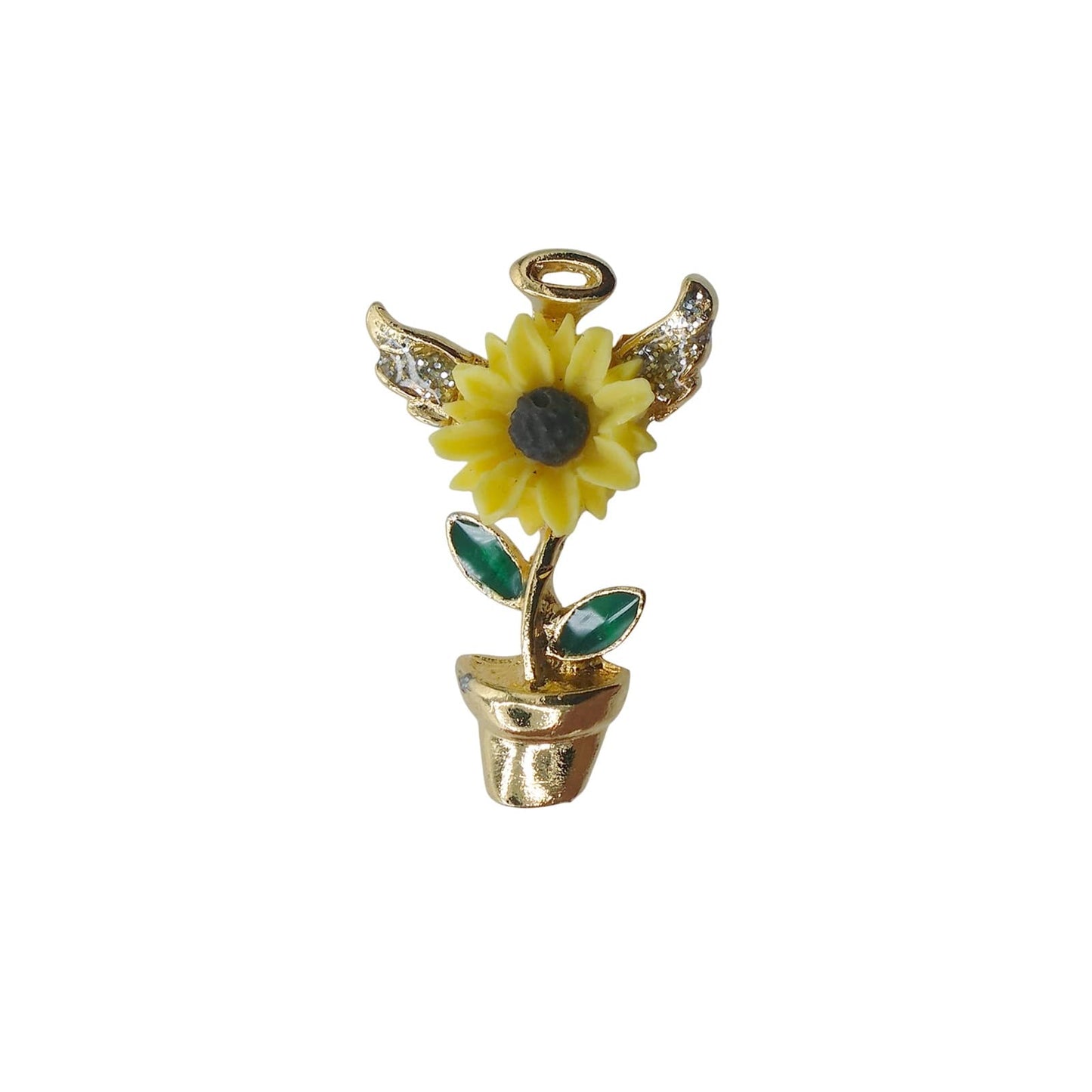 TLA USA ヒマワリ 花 ピンズ 天使
