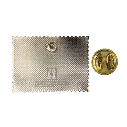 ハクトウワシ 星条旗 切手型 JONATHAN GREY & ASSOCIATES レトロ ピンバッジ ピンズ ピンバッチ コレクターズ CATCH THE Spirit