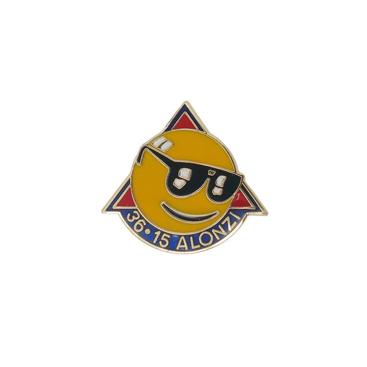 36・15 ALONZI ピンズ サングラスをかけたニコちゃん