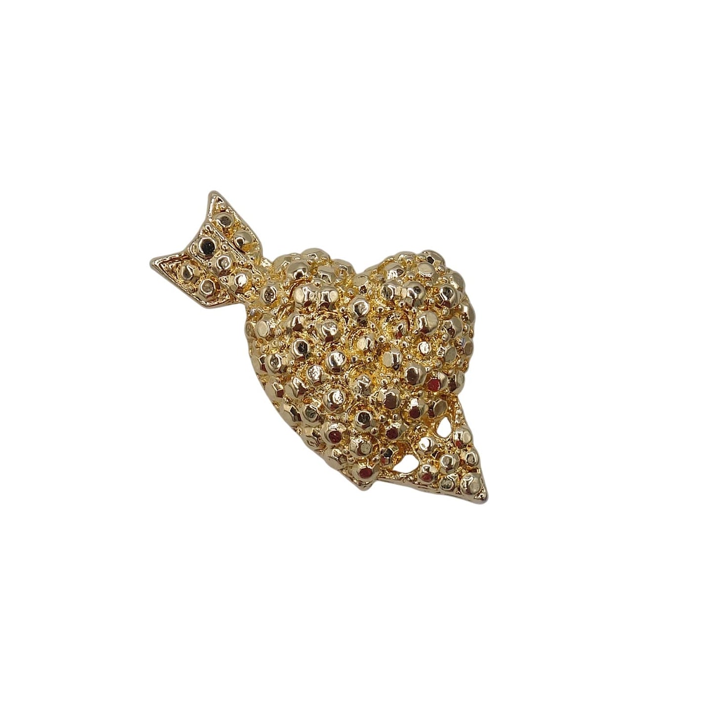 ハートを射抜く矢 ピンズ 金色 アクセサリー