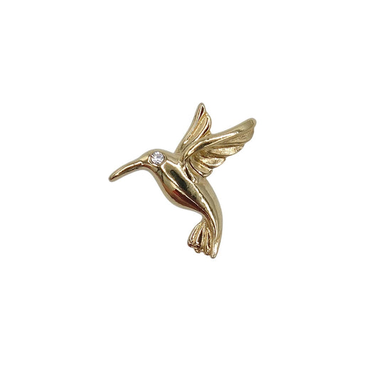 ハチドリ 鳥 ピンズ 金色 ハミングバード スミソニアン博物館