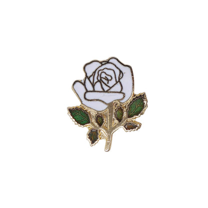 白薔薇 ピンズ 花