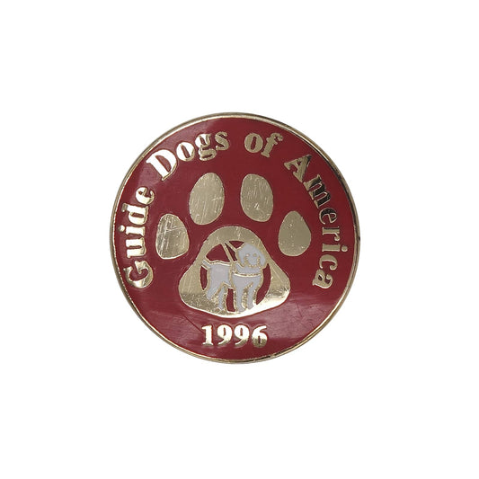 Guide Dogs of America 米国盲導犬協会 1996 犬の足跡 ピンズ