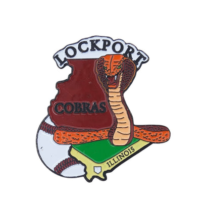 LOCKPORT COBRAS 少年野球チーム ピンズ コブラとボール