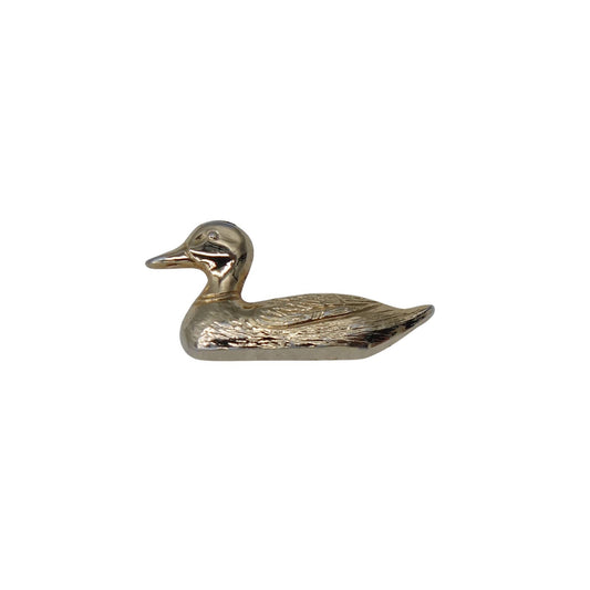 鴨 鳥 ピンズ 金色