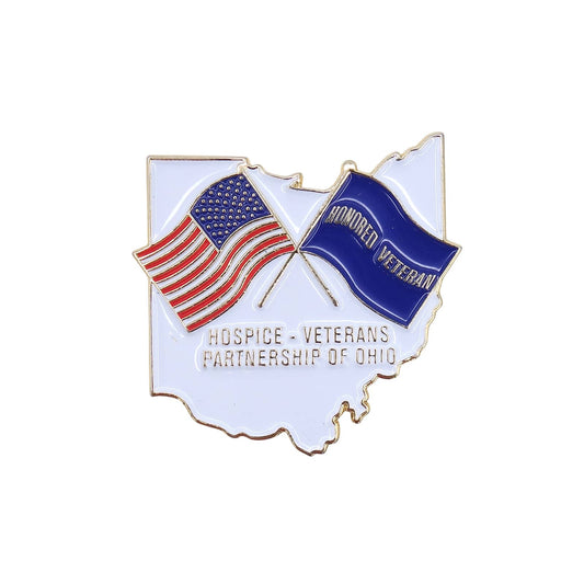 Hospice Veterans Partnership of Ohio ピンズ 星条旗