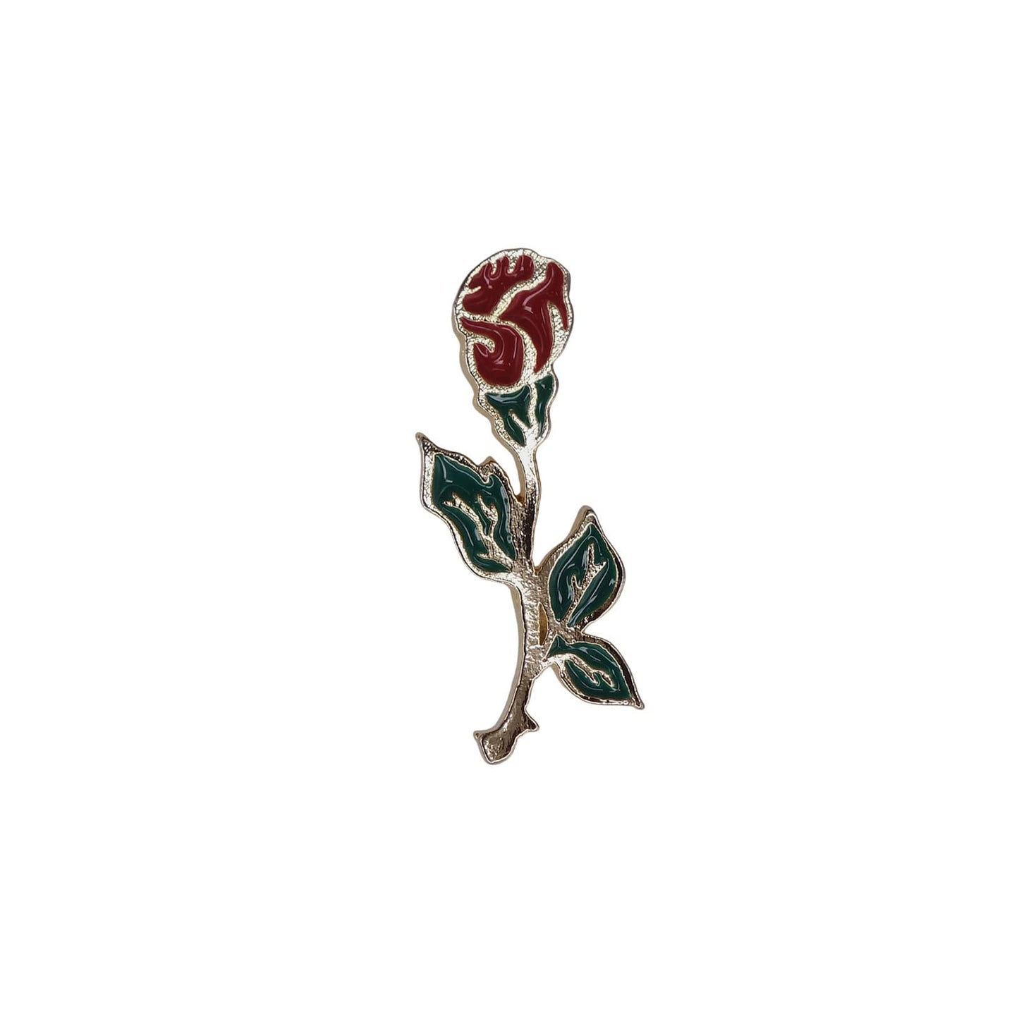 一輪の薔薇 花 ピンズ フラワー