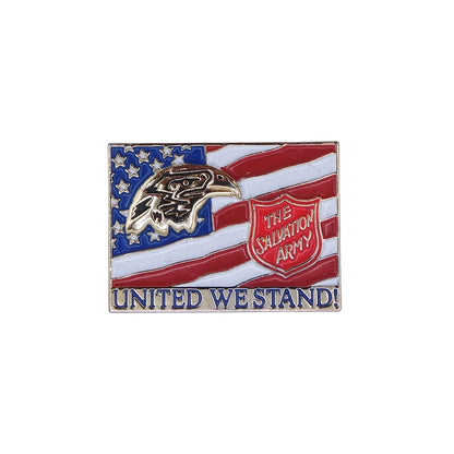 THE SALVATION ARMY ピンズ 星条旗 ハクトウワシ UNITED WE STAND!