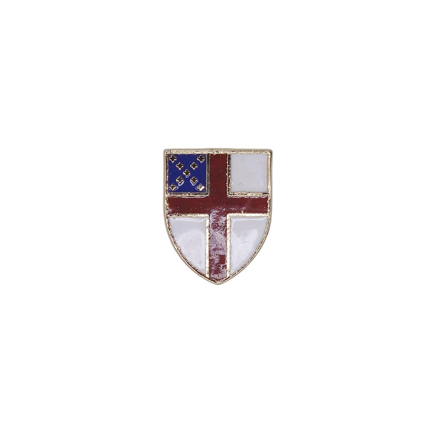 Episcopal Shield 米国聖公会 ピンズ 盾型 クロス