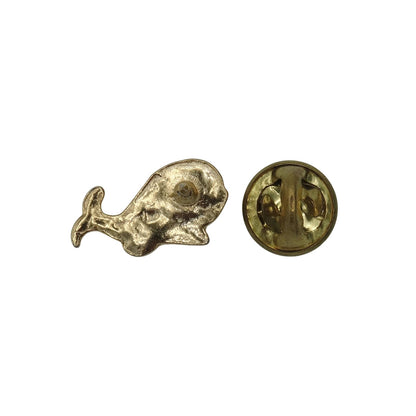 鯨 クジラ ピンズ 金色