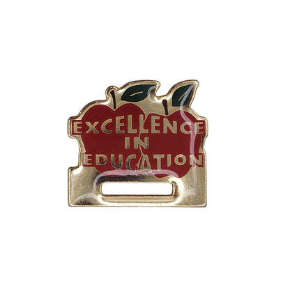 EXCELLENCE IN EDUCATION 教育の象徴 リンゴ ピンズ