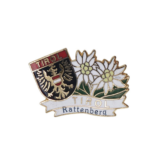 TIROL Rattenberg オーストリア チロル州 ラッテンベルク ピンズ エーデルワイスの花