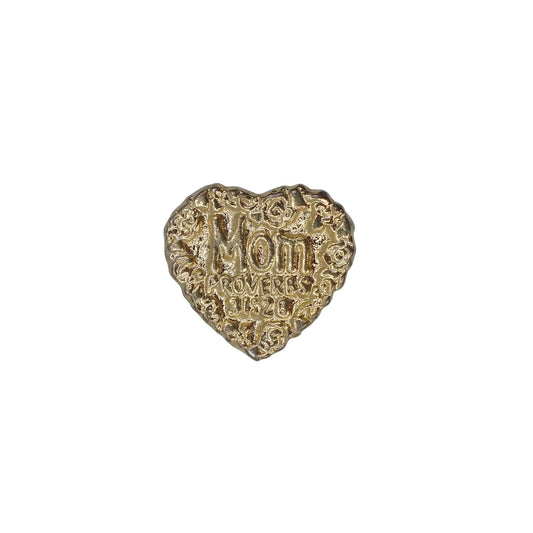 Mom PROVERBS 31:28 薔薇 ハート ピンズ 母の日