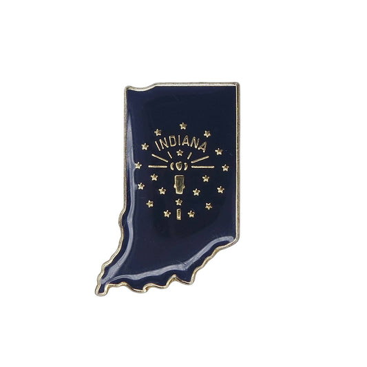 INDIANA インディアナ州 地図型 ピンズ