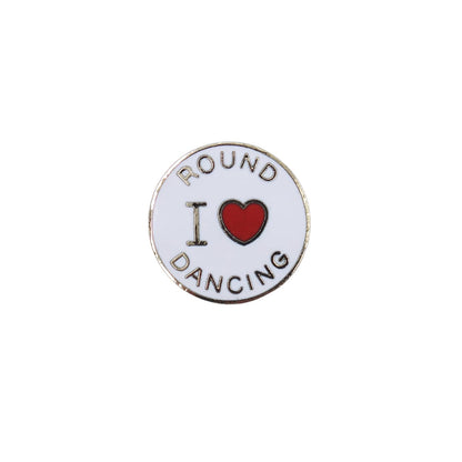 I LOVE ハート ROUND DANCING ピンズ