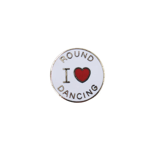 I LOVE ハート ROUND DANCING ピンズ