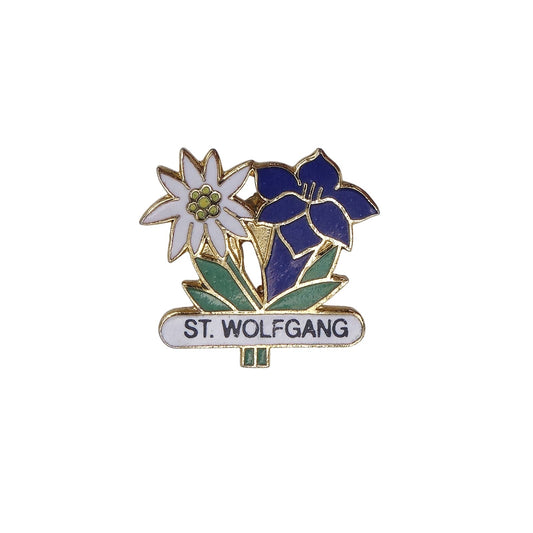 ST.WOLFGANG オーストリア ザンクト・ヴォルフガング ピンズ 花 エーデルワイス リンドウ