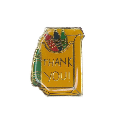 THANK YOU! クレヨン ピンズ ピンバッジ 文具