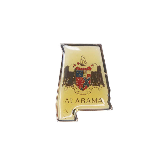 ALABAMA アラバマ州 地図型 ピンズ 紋章 鷲 ピンバッチ