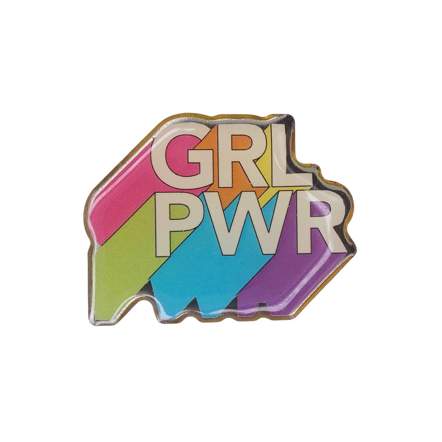 GRL PWR ガールパワー ピンズ 文字 ピンバッチ