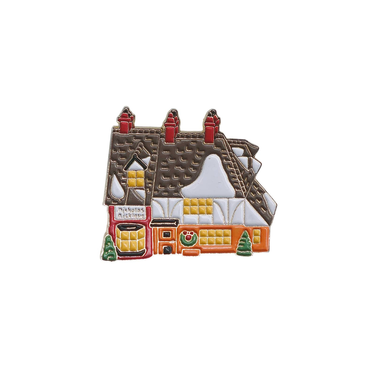 Department 56 ニコラス・ニクルビーの家 ピンズ Dickens Village ピンバッチ ビンテージ 1992年