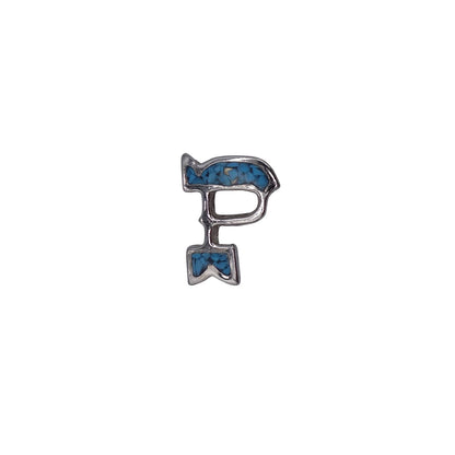 アルファベット イニシャル P ピンズ 文字 ピンバッジ ラペルピン アクセサリー
