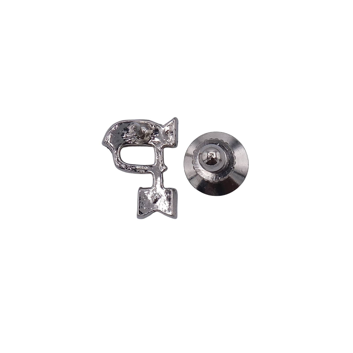 アルファベット イニシャル P ピンズ 文字 ピンバッジ ラペルピン アクセサリー