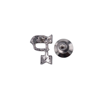 アルファベット イニシャル P ピンズ 文字 ピンバッジ ラペルピン アクセサリー