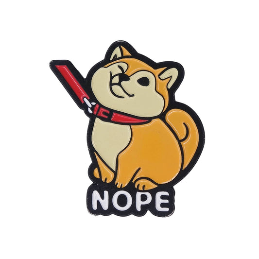 柴犬 NOPE ピンズ ピンバッチ