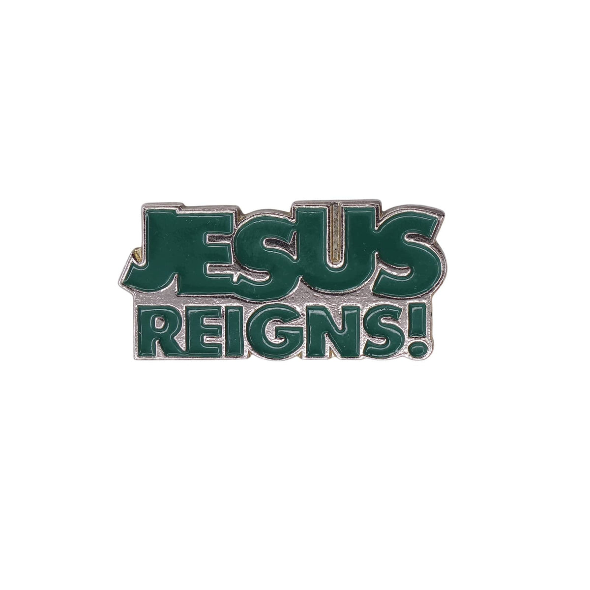 JESUS REIGNS! ピンズ キリスト 文字 英語 ピンバッジ