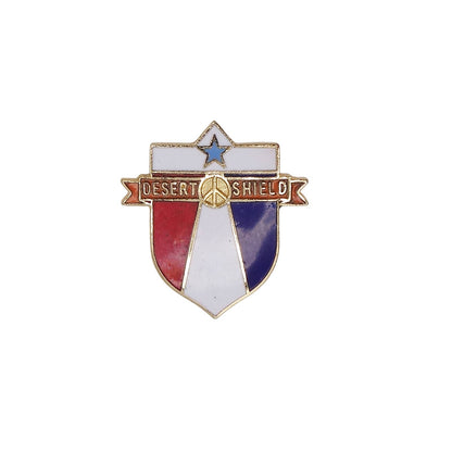 DESERT SHIELD 湾岸戦争 砂漠の盾作戦 ピースマーク ピンズ ピンバッチ