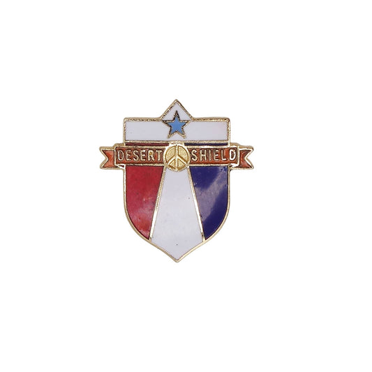 DESERT SHIELD 湾岸戦争 砂漠の盾作戦 ピースマーク ピンズ ピンバッチ