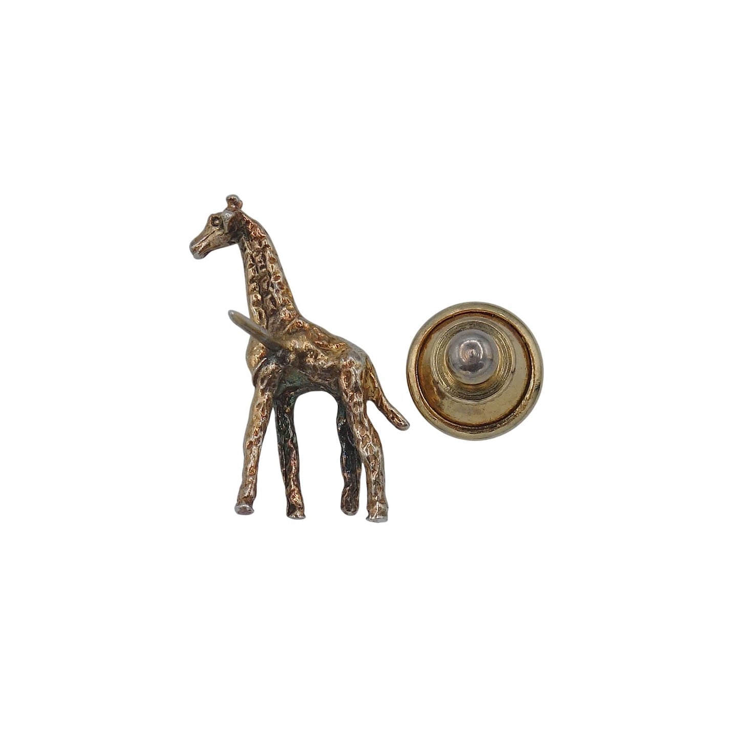 キリン 動物 ピンズ ピンバッチ 金色