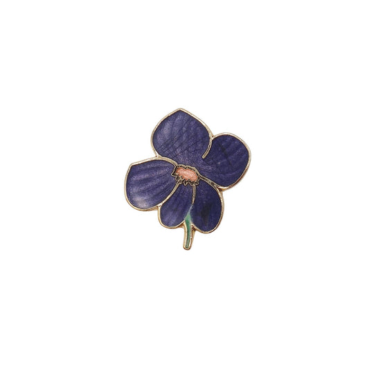 スミレの花 ピンズ フラワー ピンバッチ