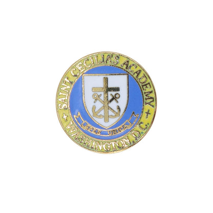 SAINT CECILIA'S ACADEMY ピンズ カトリック系学校 スクール ピンバッチ 十字 錨