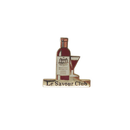 Le Savour Club ワイン販売企業 ピンズ 酒 レトロ ピンバッチ