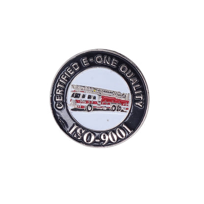 CERTIFIED E-ONE QUALITY 消防車 ピンズ ピンバッチ ISO記念