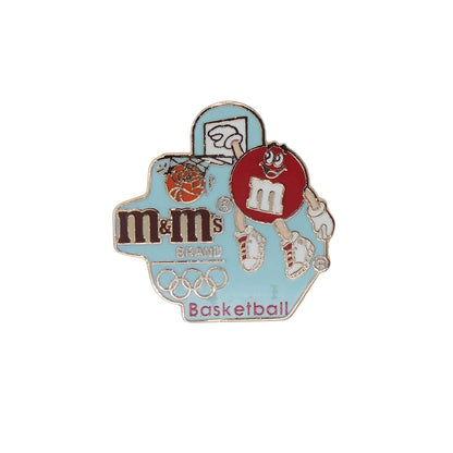 M&M's エムアンドエムズ オリンピック スポンサー ピンズ 五輪 Basketball 1991年 ビンテージ レトロ ピンバッチ