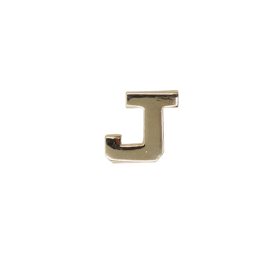 アルファベット イニシャル J ピンズ 金色 文字 ラペルピン ピンバッチ