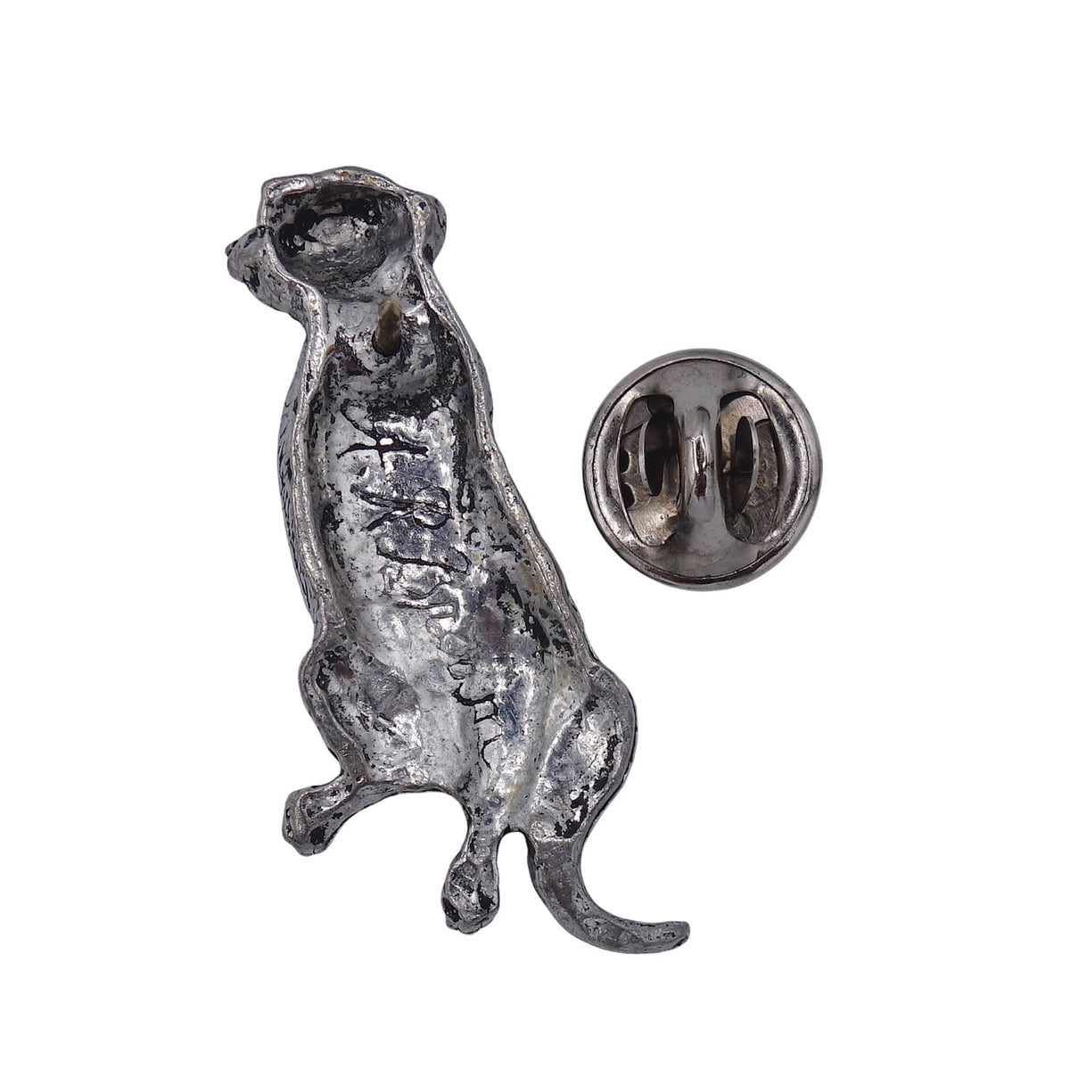 A.R. Brown ミーアキャット 動物 ピューター ピンズ レトロ アクサセリー ピンバッチ