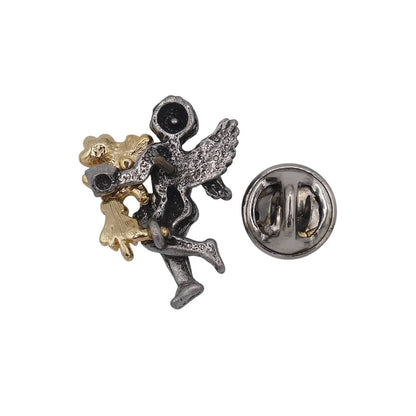 花束を持った天使 エンジェル ピンズ アクセサリー ピンバッチ