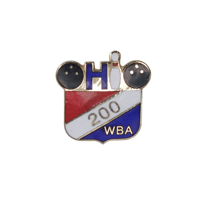 OHIO WBA オハイオ州 女子ボウリング協会 200 レトロ ピンズ ビンテージ ピンバッチ